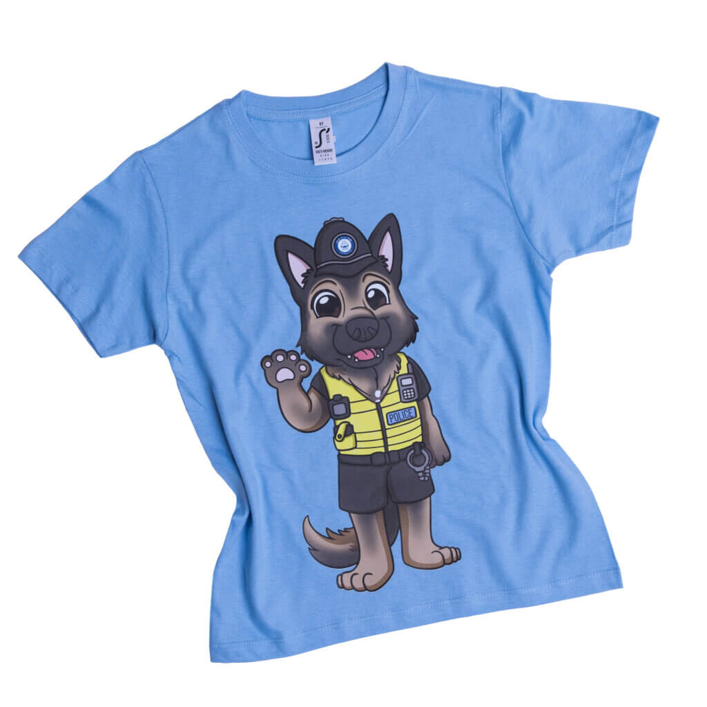 Police Dog Captain Children's Unisex T-Shirt