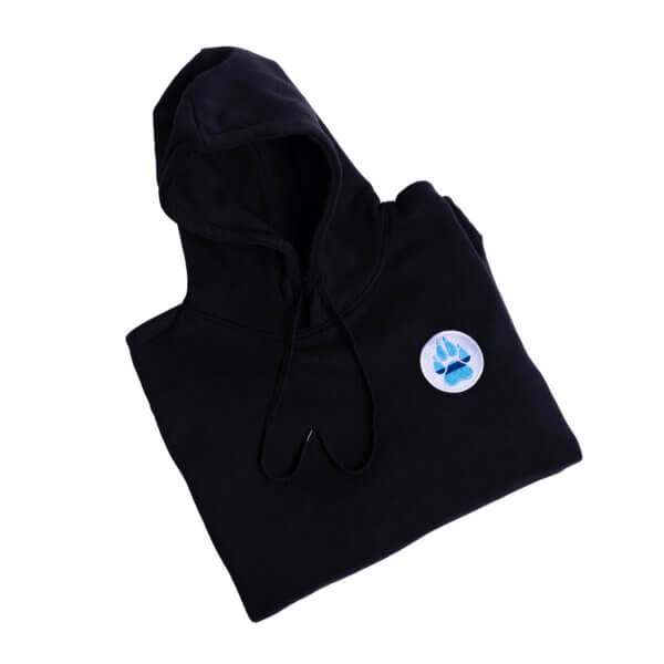 Thin Blue Paw Unisex Black Hoodie - Image 2