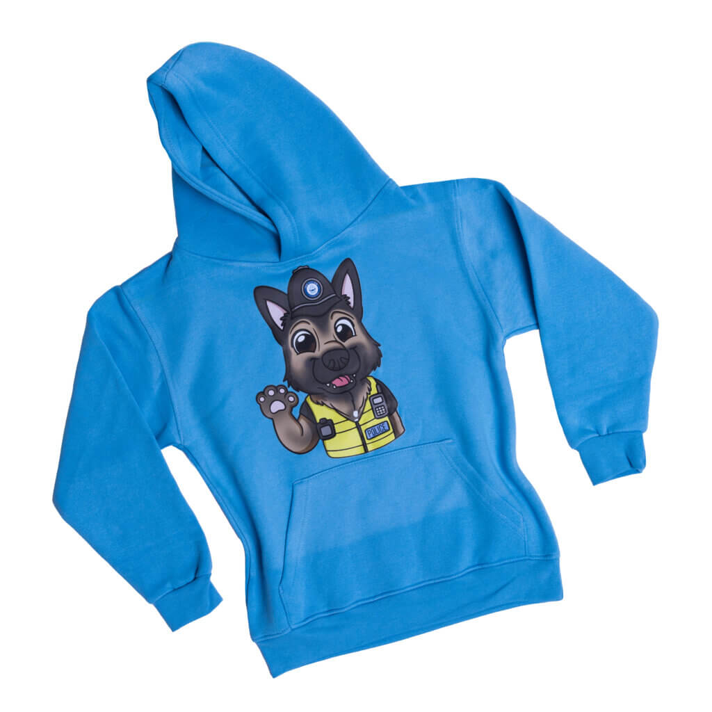 Police Dog Captain Children's Unisex Hoodie