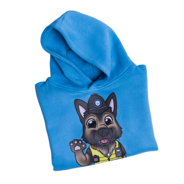 Police Dog Captain Children's Unisex Hoodie - Image 2