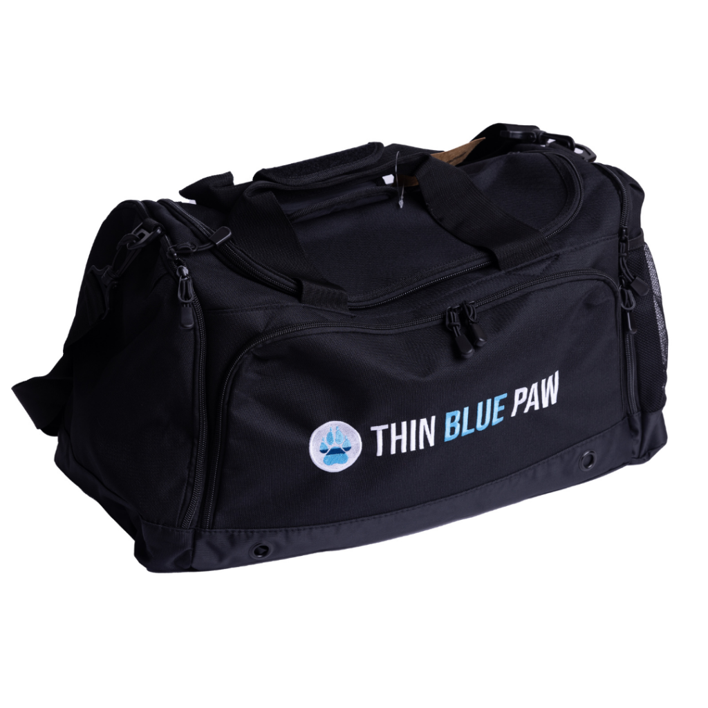 Thin Blue Paw Black Holdall