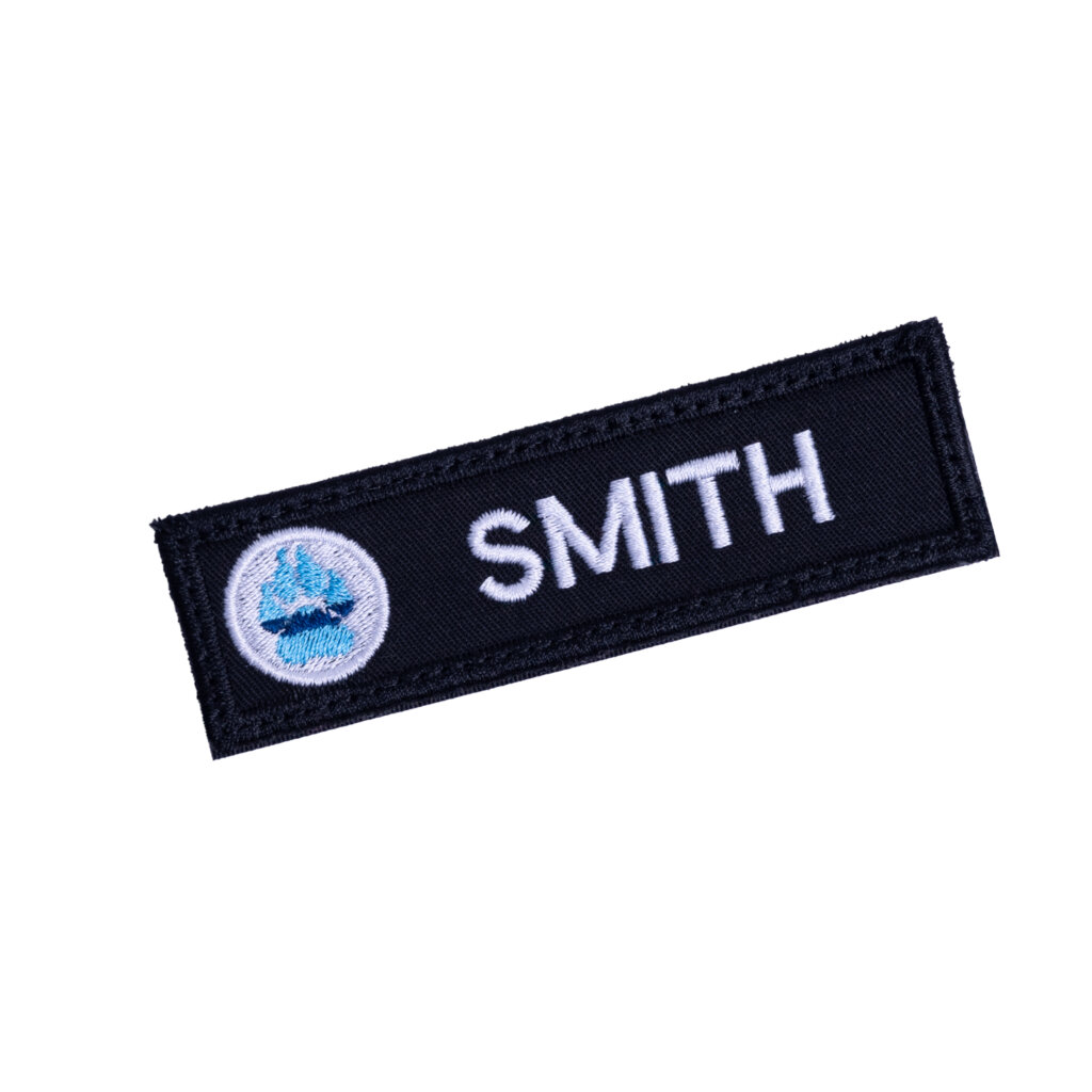 Thin Blue Paw Personalised Name Patch