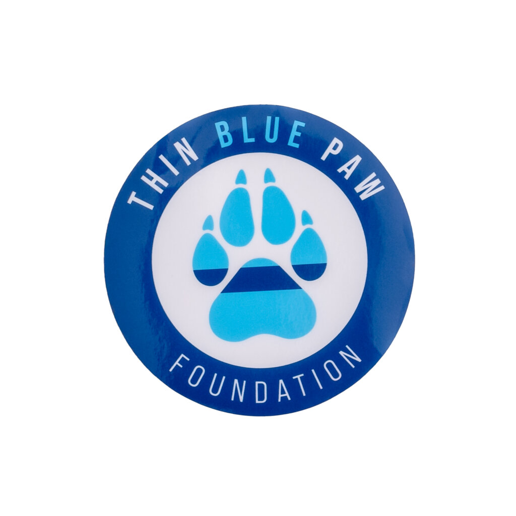 Thin Blue Paw Car Sticker
