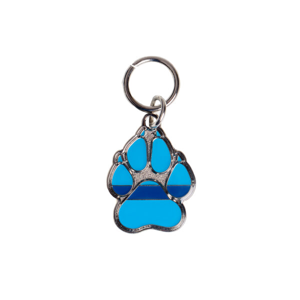 Thin Blue Paw Remembrance Paw Dog Tag - Image 2
