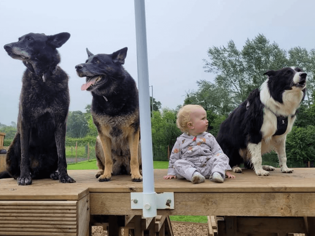 Rico, Hopi and Jack with their little sister