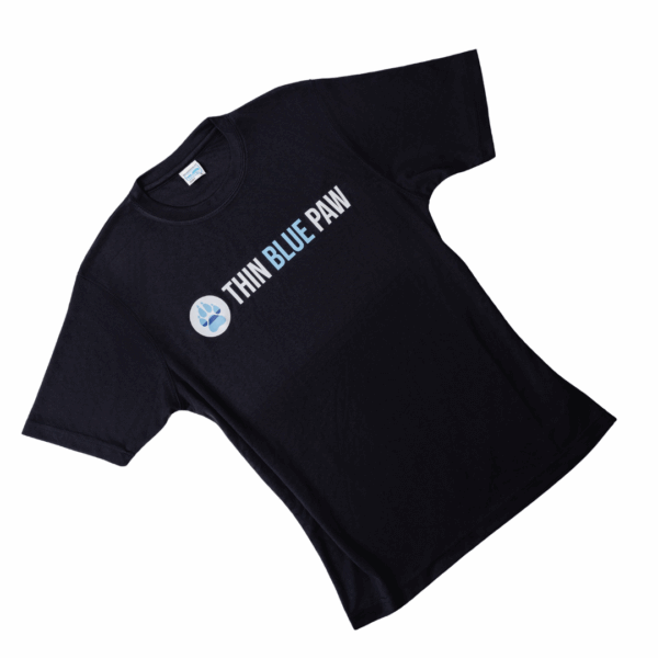 Thin Blue Paw Unisex Black Running Top
