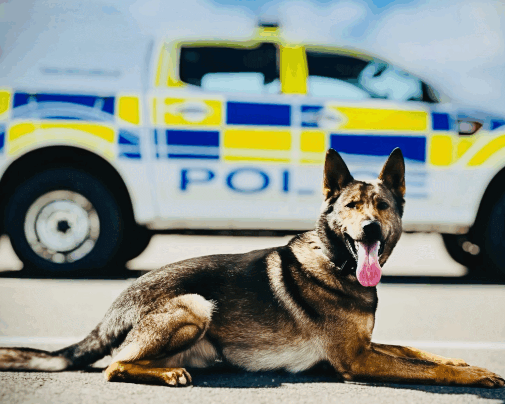Police dog Nash