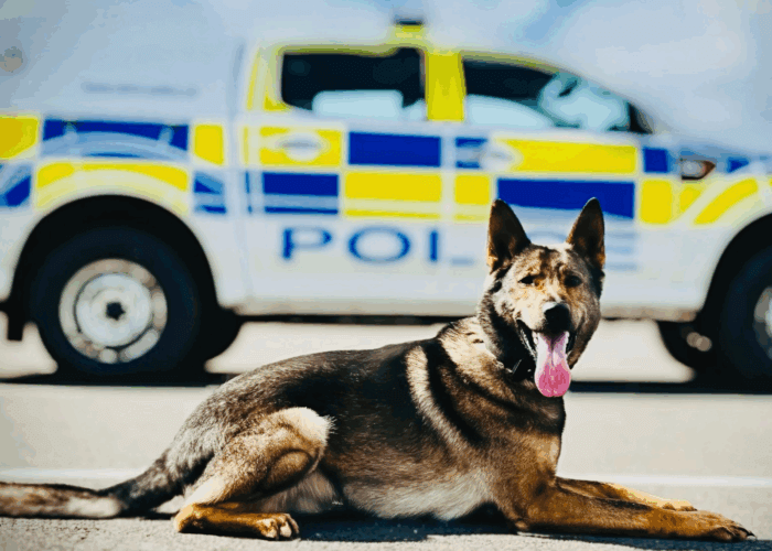 Police dog Nash