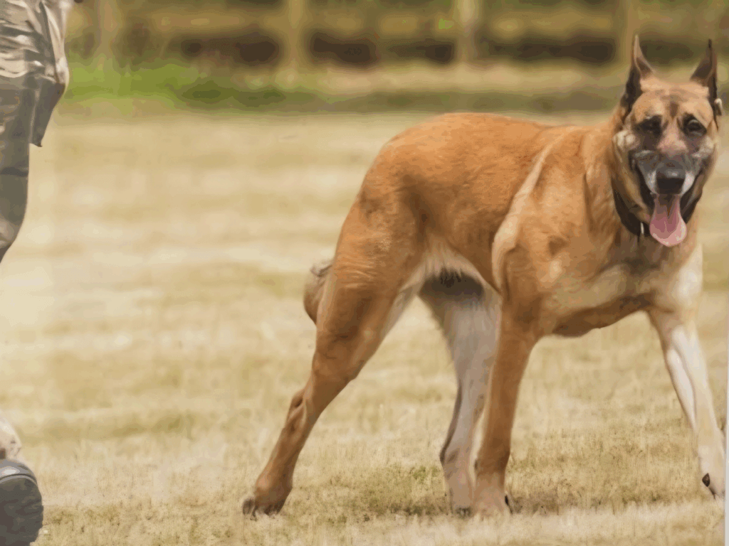RAF Police patrol dog Tina