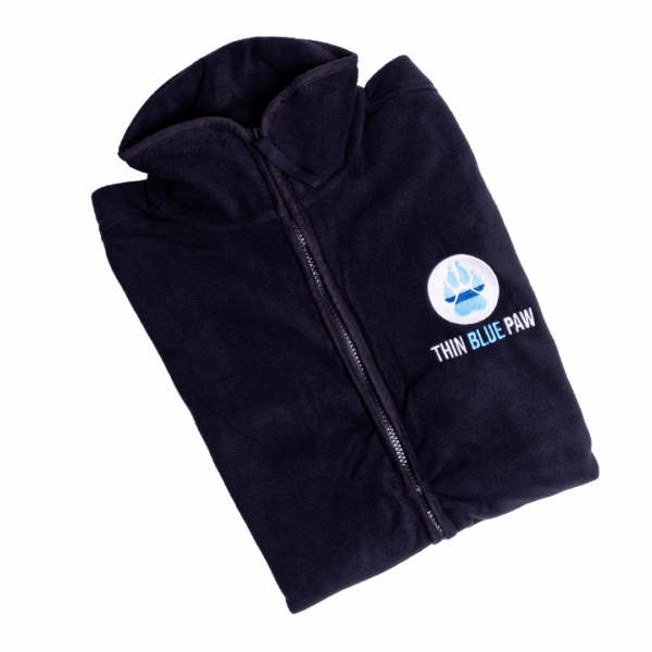 Thin Blue Paw Unisex Black Gilet - Image 2