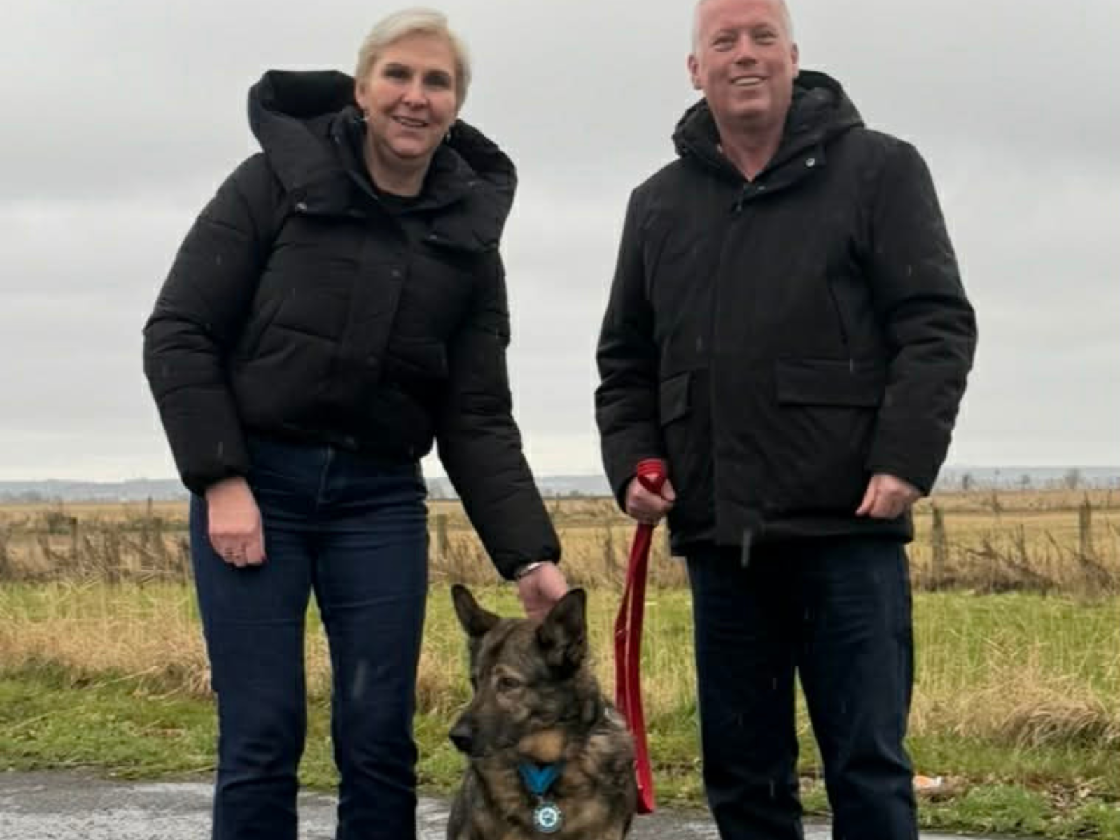 Danny and Leigh-Ann with Luna