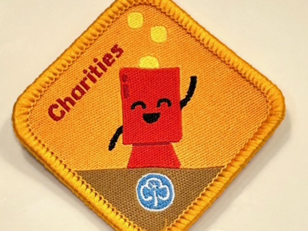 Phoebe's charities badge