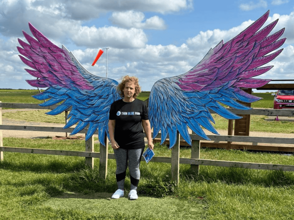 Wendy took on a skydive to raise money