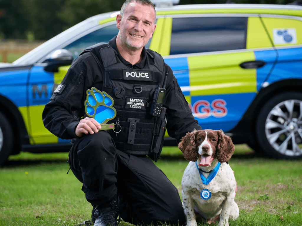 PC Liam Sewell and PD Jasper