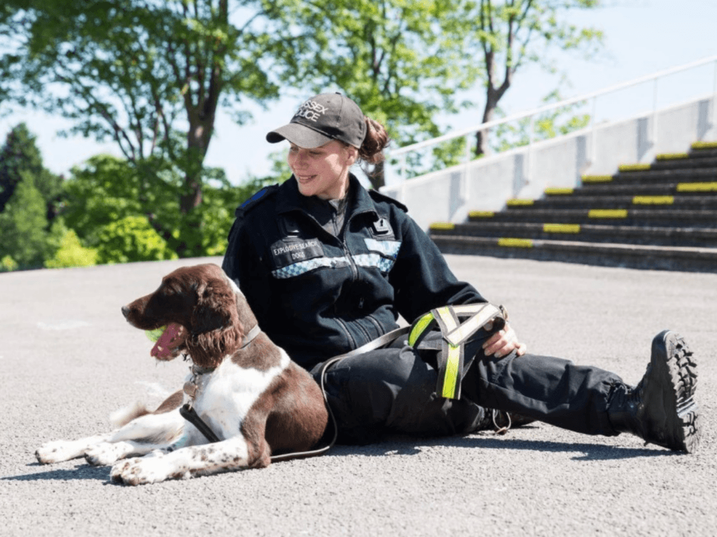 RPD Bear and his owner, Lauren, share a special bond